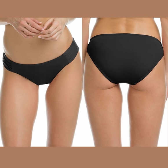 NEW $108 Becca‎ [ Medium ] Color Code Scoop Top + Tab Hipster Bikini Bottom - Picture 3 of 16